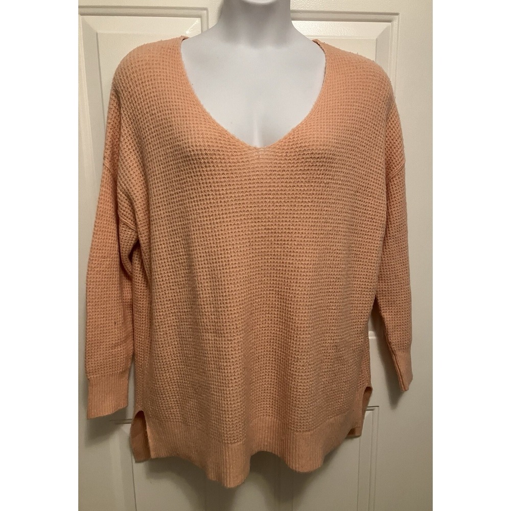 Free People Intimately C.O.M.F.Y. Pullover Long Sweater in Peach XS/Small